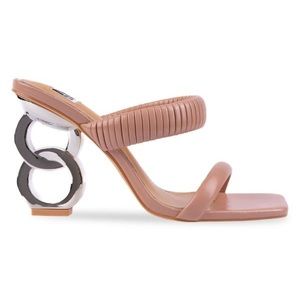 Nude Ninety Union sculptural round heels